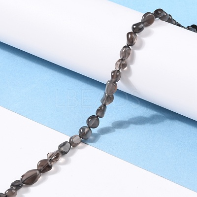 Natural Ice Obsidian Beads Strands G-G018-34-1