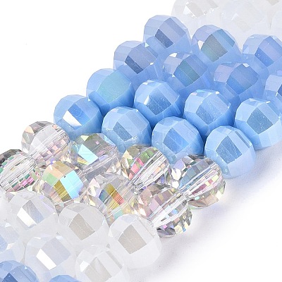 Electroplate Mixed Styles Glass Beads Strands EGLA-N022-14A-A09-1
