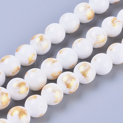 Natural Mashan Jade Beads Strands X-G-F670-A18-6mm-1