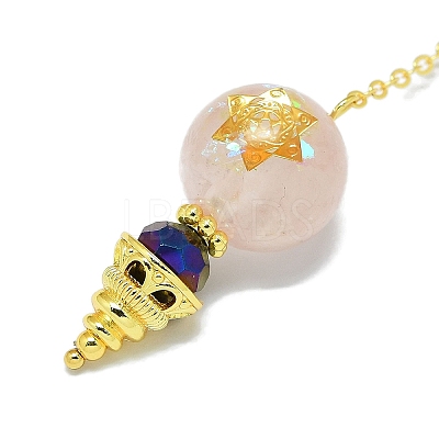 Round Resin Dowsing Pendulum Big Pendants G-C117-01G-07-1