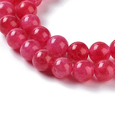 Dyed Natural Malaysia Jade Beads Strands G-G021-02A-08-1