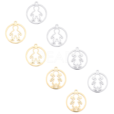 304 Stainless Steel Pendants STAS-UN0012-98-1