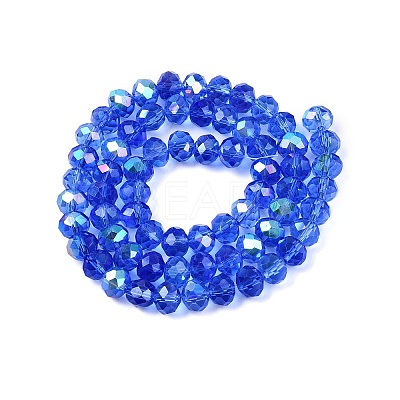 Electroplate Glass Beads Strands LS-EGLA-A044-T8mm-L14-1