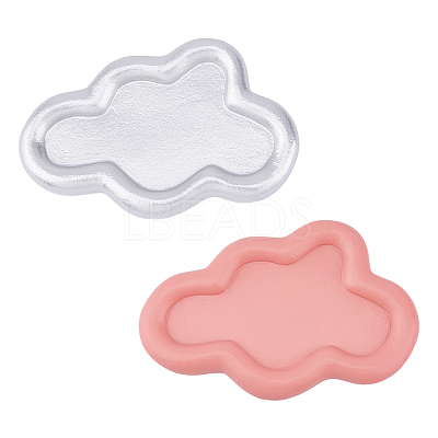 2Pcs 2 Colors Resin Jewelry Plate AJEW-DC0001-51-1