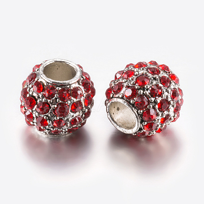 Alloy Rhinestone European Beads PALLOY-F200-03A-1