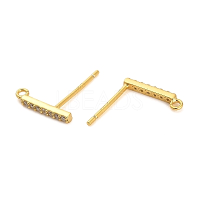 925 Sterling Silver Ear Stud Findings STER-F058-01G-04-1