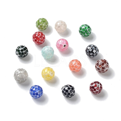 Colorful Craft Shell Half Drilled Beads BSHE-D001-01D-1