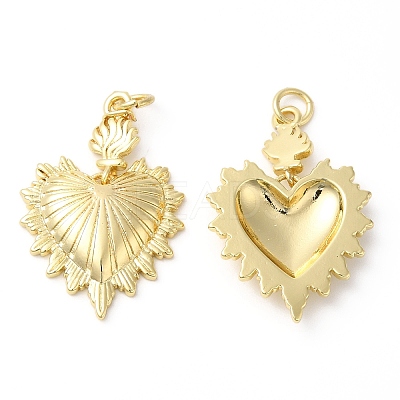 Eco-Friendly Rack Plating Brass Pendants X-KK-R143-17G-1