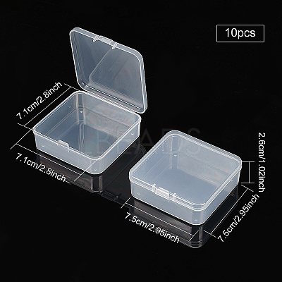 Transparent Plastic Bead Containers CON-WH0073-78B-1
