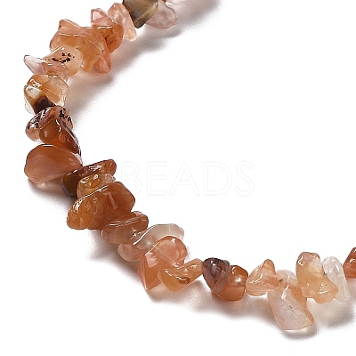Natural South Red Agate Beads Strands G-E607-A08-1