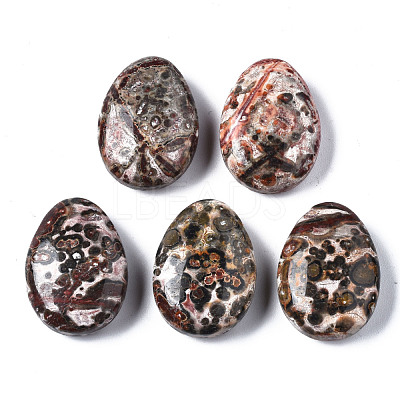 Natural Leopard Skin Jasper Pendants G-N0326-74C-1