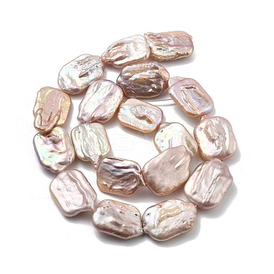 Natural Baroque Keshi Pearl Beads Strands PEAR-P064-01F-05C-1
