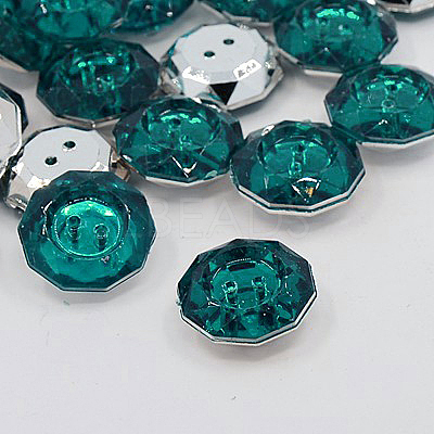 Acrylic Rhinestone Buttons BUTT-J003-M-1