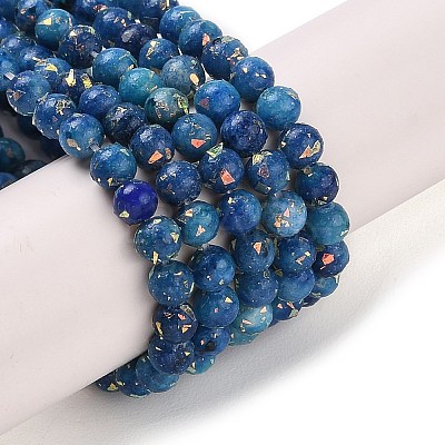 Assembled Natural Dolomite and Synthetic Opal Beads Strands G-Q017-G06-01D-1-1