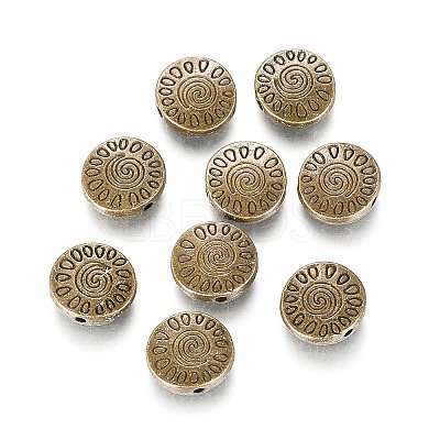 Tibetan Style Alloy Beads PALLOY-P184-02AB-RS-1