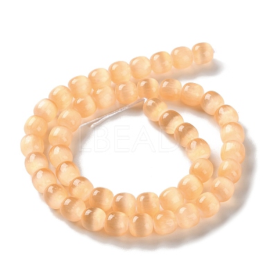 Natural Selenite Beads Strands G-B103-A01-03-1