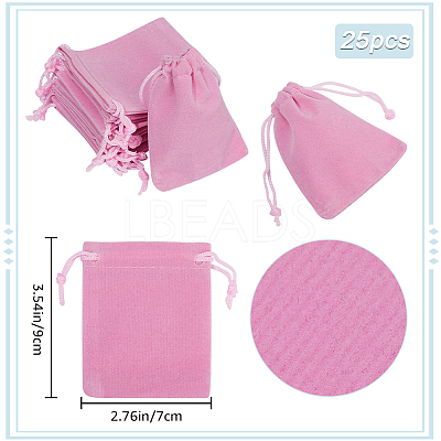 Velvet Jewelry Drawstring Gift Bags ABAG-BBC0001-10B-02-1