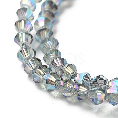 Electroplate Glass Beads Strands EGLA-J026-3mm-F10-1