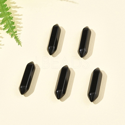 5Pcs Natural Obsidian Healing Stones G-FS0005-83I-1