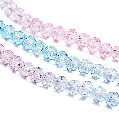 Transparent Painted Glass Beads Strands LS-DGLA-A034-T3mm-A22-1