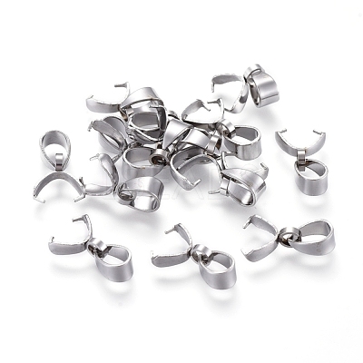 Tarnish Resistant 304 Stainless Steel Pinch Bails X-STAS-K146-090-2.5x14-1
