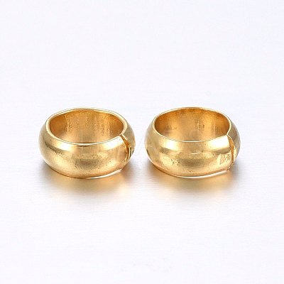 304 Stainless Steel Crimp Beads Covers STAS-O098-04G-01-1
