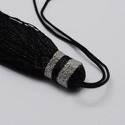 Nylon Tassels Big Pendant Decorations HJEW-L010-09-1