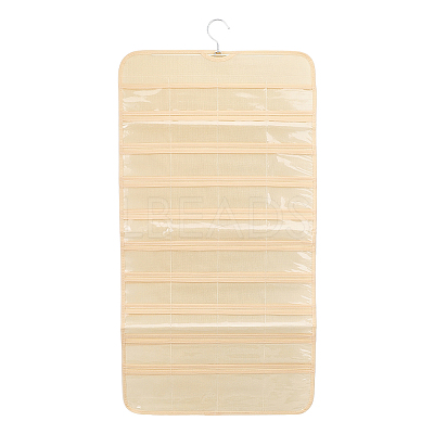 Transparent PVC Double Face Non-Woven Fabrics Jewelry Hanging Display Rolls with Hook ODIS-WH0017-095B-1
