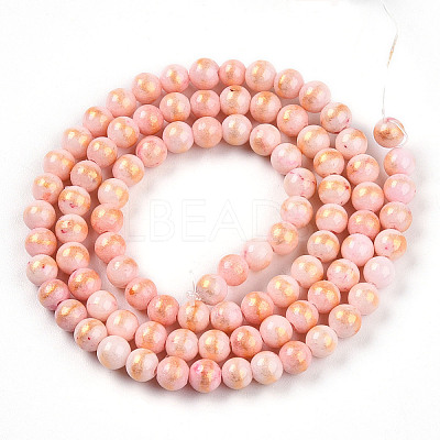 Natural Mashan Jade Beads Strands G-A255-A01-04B-1