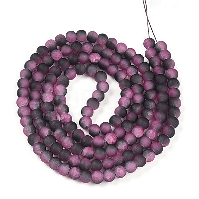 Crackle Glass Beads X1-GLAA-N009-6mm-09-1