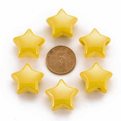 Opaque Acrylic Beads X-MACR-S372-02B-81-1