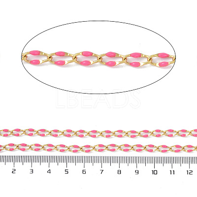 Ion Plating(IP) 304 Stainless Steel Dapped Chains AJEW-Q150-09G-04-1
