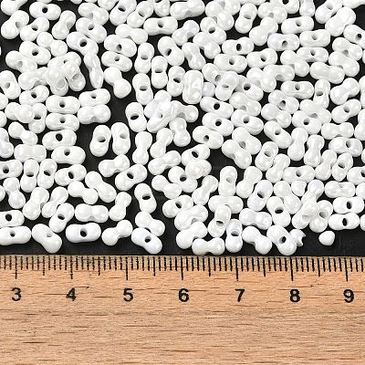 Opaque Colours Luster Glass Seed Beads SEED-B001-01A-12-1