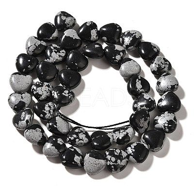 Natural Snowflake Obsidian Beads Strands X-G-R190-10mm-51-1