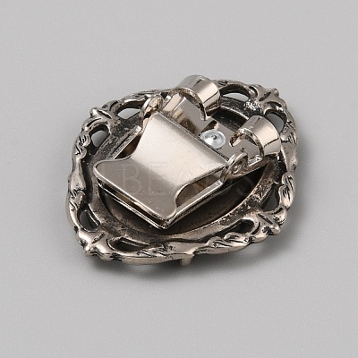 Tibetan Style Zinc Alloy Bolo Tie Slides Clasp Cabochon Settings LS-FIND-WH0260-37I-AS-1