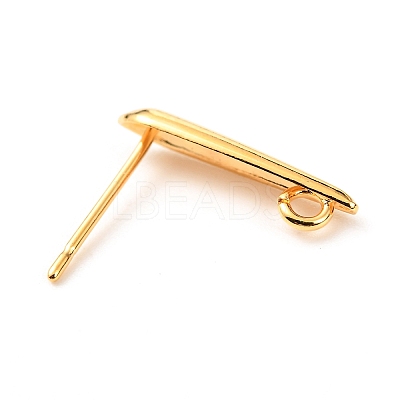 Brass Stud Earring Findings KK-F824-003G-1
