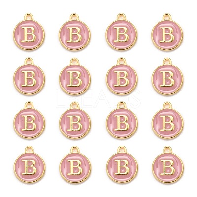 Golden Plated Alloy Enamel Charms ENAM-S118-07B-1