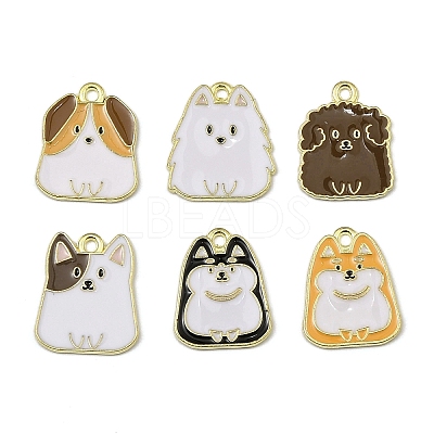 Alloy Enamel Pendants X-FIND-I064-04G-02-1