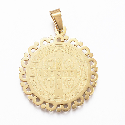 304 Stainless Steel Pendants STAS-G155-81G-1