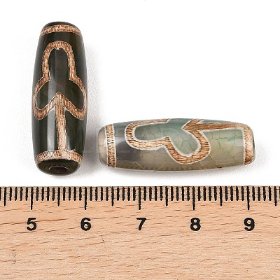Tibetan Style dZi Beads TDZI-E004-48-1