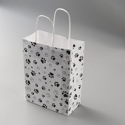 Kraft Paper Gift Bags with Handle ABAG-WH0045-19A-1