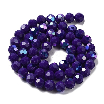 Opaque Glass Beads Strands EGLA-A035-P10mm-L09-1