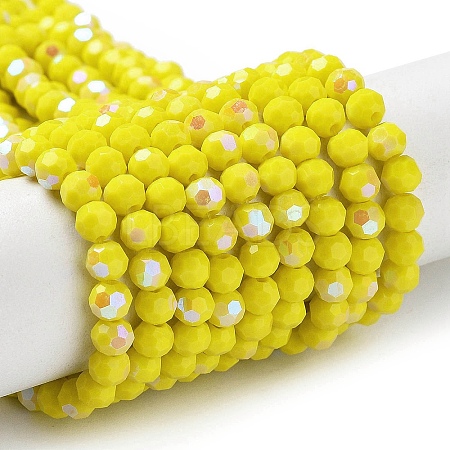Opaque Glass Beads Strands EGLA-A035-P4mm-L04-1