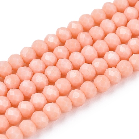 Opaque Solid Color Imitation Jade Glass Beads Strands EGLA-A044-P3mm-D33-1
