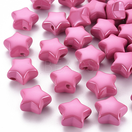 Opaque Acrylic Beads MACR-S372-02B-26-1