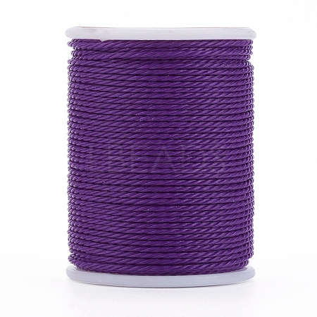 Round Waxed Polyester Cord X-YC-G006-01-1.0mm-13-1