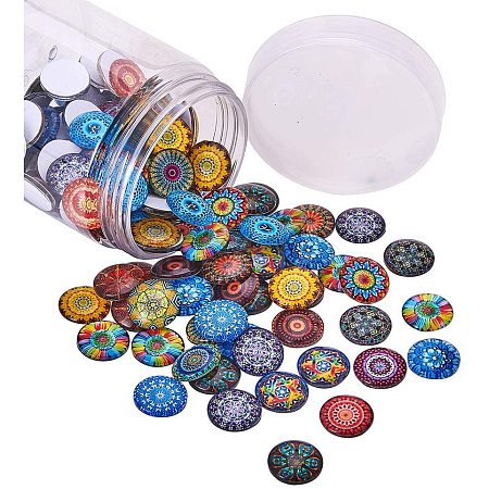Flatback Glass Cabochons for DIY Projects GGLA-PH0004-27D-1