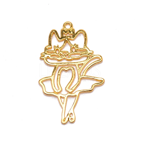 Alloy Open Back Bezel Big Pendants FIND-WH0091-49-1
