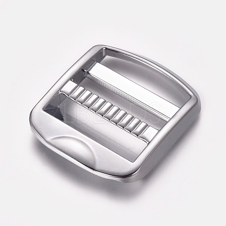 Zinc Alloy Ladder Lock SliderBuckle PALLOY-WH0067-71P-1