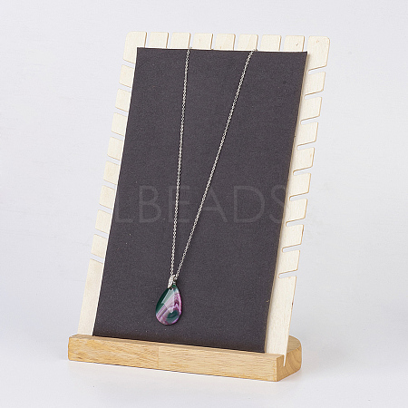 Wood Necklace Displays NDIS-E020-01-1